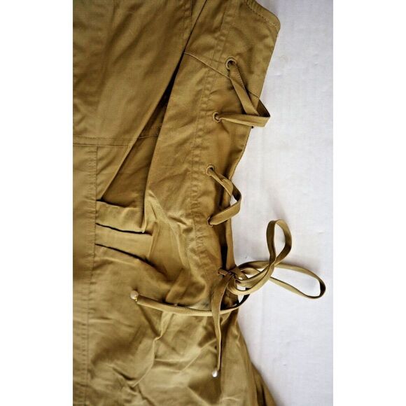 Derek Lam 10 Crosby Women's Sz 2 Amber Green Serena Lace Up Mini Dress - Picture 4 of 13